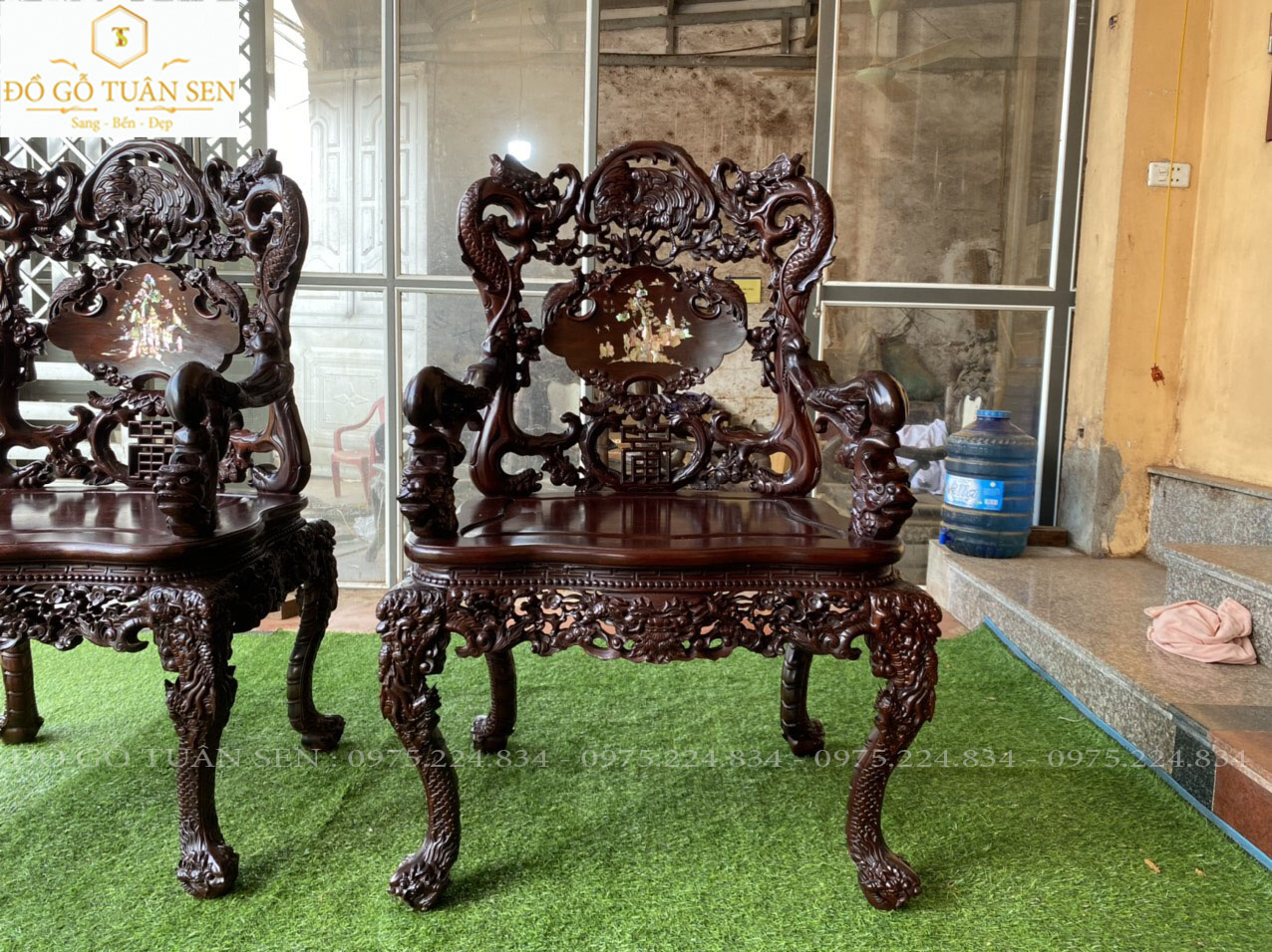 Mời quý khách xem vẻ đẹp thực tế của bộ khánh rồng 